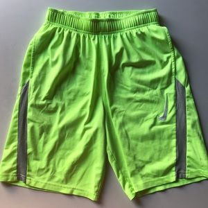 Boys Large Nike shorts, neon